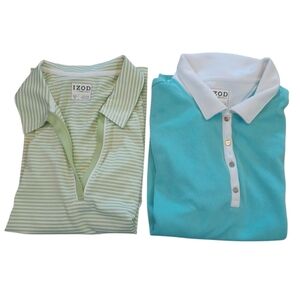 Izod Golf Polo Womens XL Lot Of 2 NWOT Preppy Athletic Performance